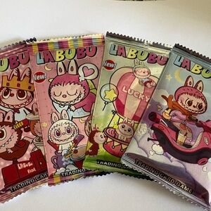 Labubu Trading Card Pack Set of 4 (random packs)